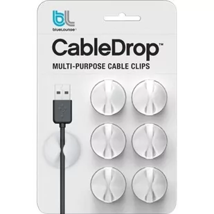 BlueLounge CableDrop uchwyty na kabel 6 szt. białe (CD-WH-EU) - Maskownice do kabli - miniaturka - grafika 3