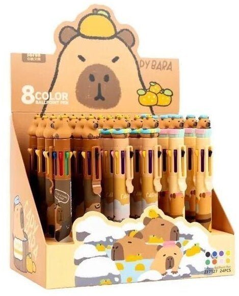 FANDY Długopis wielokolorowy Kapibara 24szt