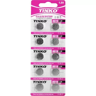 Mocne Baterie Alk. Tinko Lr44 A76 L1154 Ag13 X10 - Baterie i akcesoria - miniaturka - grafika 1