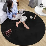 Dywany - Strado Dywan okrągły Rabbit Strado 200x200 Black (Czarny) DNDRR200200.BLACK - miniaturka - grafika 1