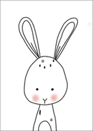 Plakaty - Galeria Plakatu, Plakat, Mały króliczek, 40x50 cm - miniaturka - grafika 1