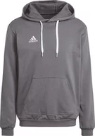 Bluzy męskie - Adidas adidas Entrada 22 Sweat Hoodie HB0578 szary XXL - miniaturka - grafika 1