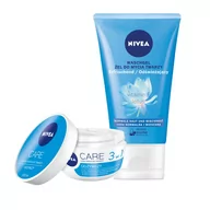 Zestawy kosmetyków damskich - Zestaw odżywczy krem + żel do mycia twarzy NIVEA - miniaturka - grafika 1