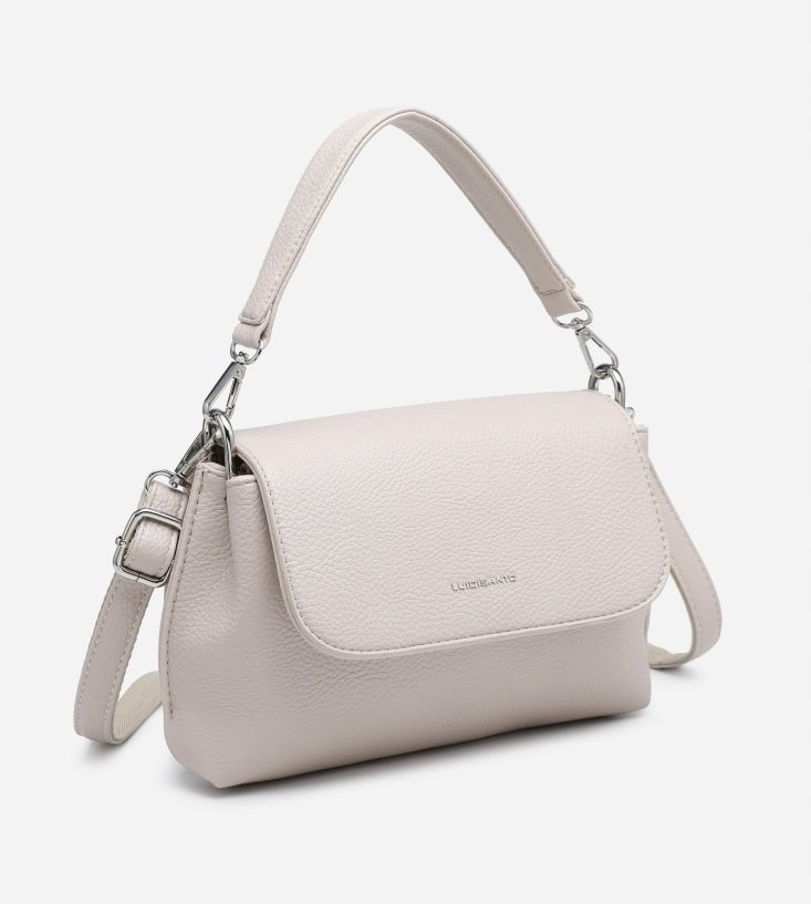 Torebka Damska Listonoszka Beżowa Crossbody Na Ramię Do Ręki Luigisanto