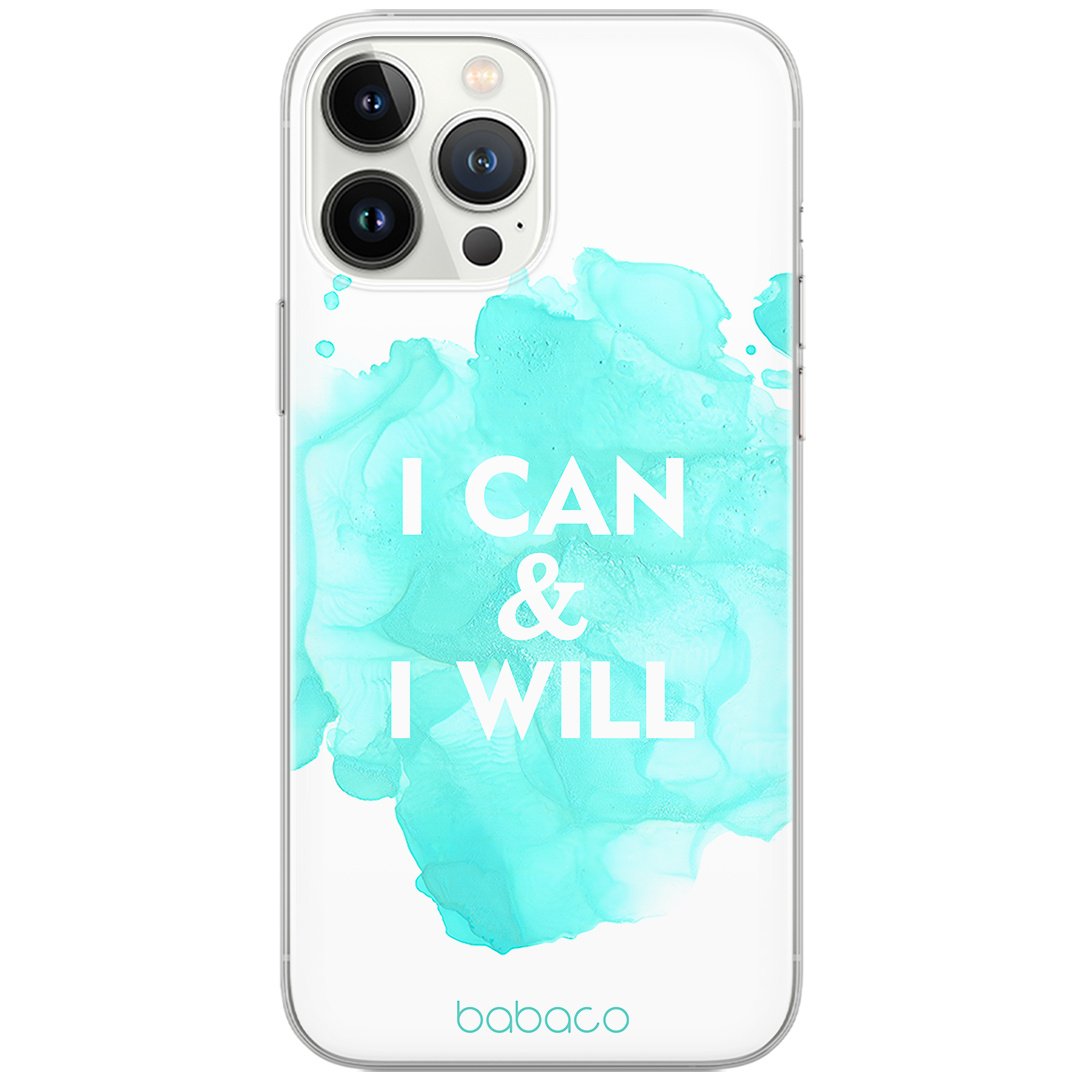 Etui do Apple IPHONE 6 PLUS Positive vibes 001 Babaco Nadruk pełny Biały