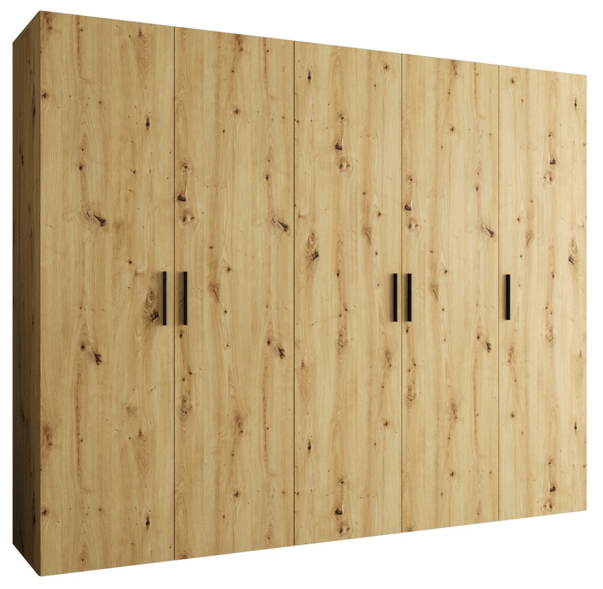 Szafa uchylna otwierana BARI 1 250 wys. 202 cm Artisan + u. Czarny