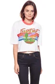 Koszulki i topy damskie - Wrangler, T-shirt damski, T-Shirts Crop 80´S Tee Wh W7013Ev12, rozmiar XS - miniaturka - grafika 1