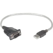 Kable komputerowe i do monitorów - Manhattan Kabel adapter USB/COM RS232 0,45m KKMHKPEU0030 - miniaturka - grafika 1