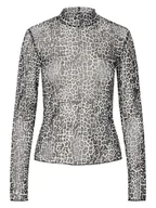 Koszulki i topy damskie - Pieces Koszulka w kolorze szarym - miniaturka - grafika 1