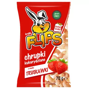 Sante FLIPS CHRUPKI KUKURYDZIANE O SMAKU TRUSKAWKOWYM 70G wszystko dla domu i biura! 52840022 - Inne słodycze - miniaturka - grafika 1