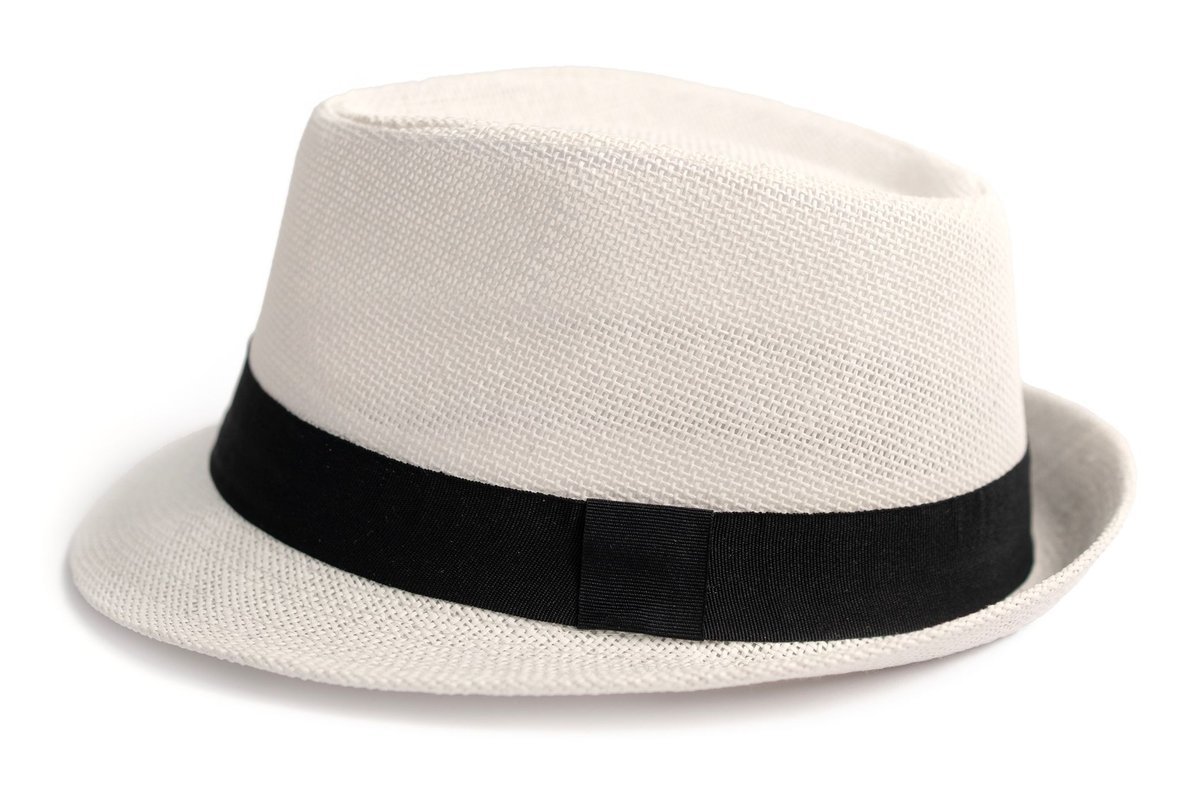 Kapelusz Damski Męski Trilby Słomkowy Plażowy Miejski Lekki Letni Ecru 58