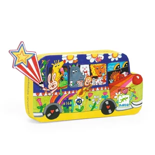Puzzle TĘCZOWY AUTOBUS 16 el.DJ07272 - Puzzle - miniaturka - grafika 1