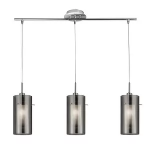 Searchlight Lampa wisząca Duo 2 - szkło dymione/chrom 3-pkt. - Lampy sufitowe - miniaturka - grafika 1