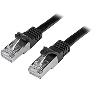 StarTech.com kabel sieciowy Cat6, ekranowany, (SFTP) Snagless Gigabit kabel krosowy, czarny - Kable miedziane - miniaturka - grafika 1
