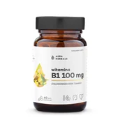 Witaminy i minerały - Aura Herbals Witamina B1 100mg Suplement Diety 60 Kapsułek - miniaturka - grafika 1