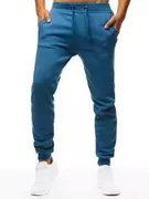 Spodnie męskie - Spodnie męskie dresowe niebieskie Dstreet UX3632 - miniaturka - grafika 1