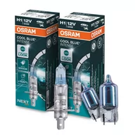 Żarówki samochodowe - Osram COOL BLUE Intense NextGen H1 P14,5s 12V 55W 2szt + Osram W5W Intense - miniaturka - grafika 1