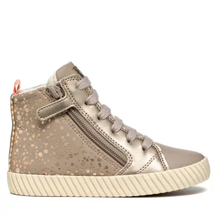 Sneakersy Geox J Mirroless Girl J46MNA 0AUAJ C5005 D Beżowy - Buty dla dziewczynek - miniaturka - grafika 1