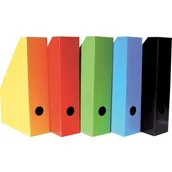 Pozostałe książki - Bantex Pojemnik A4 na czasopisma/dokumenty 7cm karton czerwony - miniaturka - grafika 1