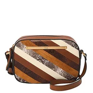 Torebki damskie - Fossil Womens Liza torba na ramię, paski, 20,3 cm dł. x 6,4 cm szer. x 14 cm wys, Paski, 20.3 cm L x 6.4 cm W x 14 cm H - miniaturka - grafika 1