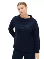 Bluzy damskie - TOM TAILOR Bluza damska plus size, 10668 - Sky Captain Blue - miniaturka - grafika 1