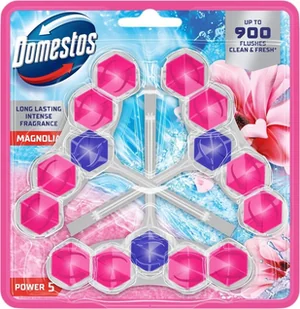 Domestos Zawieszka do WC Domestos Power 5 50g Magnolia 3 - Inne artykuły czyszczące - miniaturka - grafika 1
