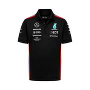 Koszulki męskie - Koszulka polo męska Team Black Mercedes AMG F1 2023 - miniaturka - grafika 1