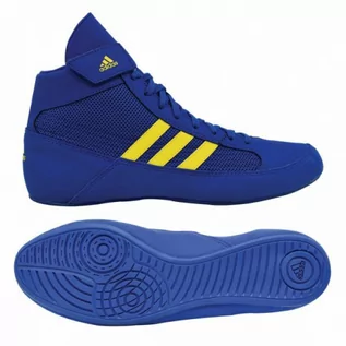 Kimona, stroje i obuwie - Adidas Buty Zapaśnicze Bokserskie Havoc II Blue - grafika 1