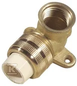 Łączniki, trójniki, kształtki - Nibco Kolano śrubunkowe z uchwytem mocującym KW/GW PVC-C 1/2" - miniaturka - grafika 1