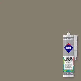 Silpac sanitarny ATLAS SILITON S 280 ml - grafit ATSISSGR-30 - Silikony - miniaturka - grafika 2