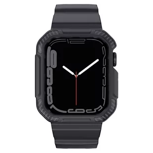 Kingxbar CYF537 2w1 pancerne etui Apple Watch SE, 8, 7, 6, 5, 4, 3, 2, 1 (45, 44, 42 mm) z paskiem szare - Akcesoria do smartwatchy - miniaturka - grafika 3