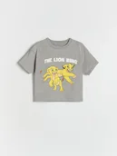Bluzki dla niemowląt - Reserved - T-shirt Król Lew - ciemnoszary - miniaturka - grafika 1