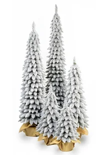 Choinka Sztuczna Świerk Zakopiański SLIM OŚNIEŻONY w jucie 80 cm  X-CHOINKA - Choinki - miniaturka - grafika 1