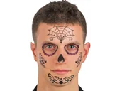 Halloween - Naklejki na twarz Meksykańska Czacha - miniaturka - grafika 1