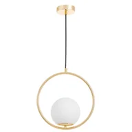 Lampy sufitowe - NOWOCZESNA LAMPA WISZĄCA ZŁOTA VERO 1A - miniaturka - grafika 1