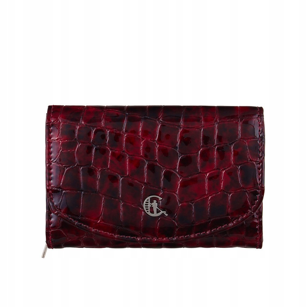 Canaletto portfel skóra naturalna licowa czerwony - kobieta