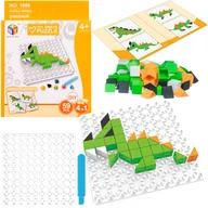 Układanki dla dzieci - Gra Logiczna Układanka Karty Montessori Tangram Puzzle Klocki Mozaika 59 El - miniaturka - grafika 1
