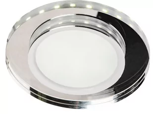 Candellux Lighting oczko led szklane SSP-23 CH/TR+WH 2263908 transparentne do wpuszczenia w sufit okrągłe 2263908 - Oprawy, klosze i abażury - miniaturka - grafika 1
