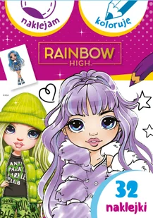 Rainbow High. Naklejam i koloruję - Baśnie, bajki, legendy - miniaturka - grafika 1