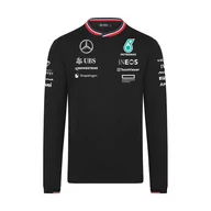 Koszulki męskie - Koszulka męska Longsleeve Driver czarna Team Mercedes AMG F1 2024 - miniaturka - grafika 1