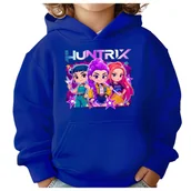 Bluzy dla dziewczynek - BLUZA DZIECIĘCA K-POPOWE ŁOWCZYNIE DEMONÓW HUNTRIX 104 Z KAPTUREM - miniaturka - grafika 1