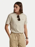 Koszulki męskie - Polo Ralph Lauren T-Shirt 710740727030 Beżowy - miniaturka - grafika 1