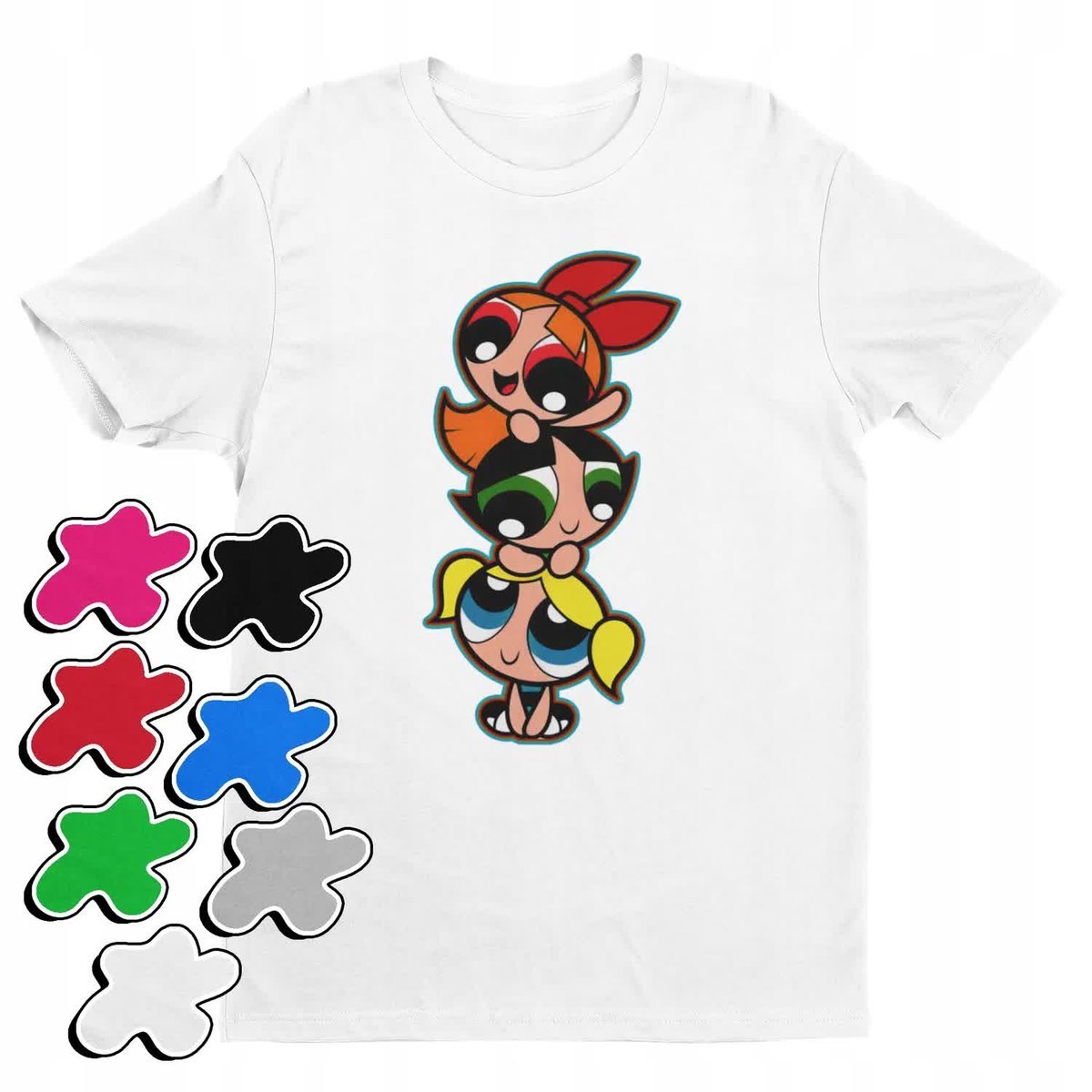 Koszulka T-Shirt Dziecięca Z Nadrukiem Atomówki Dla Dziewczynki -M 134-140