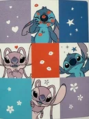 Koce i narzuty dla dzieci - CARBOTEX Flanelowy koc kocyk dziecięcy LILO & STITCH 130x160 cm 996 - miniaturka - grafika 1