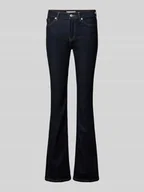 Spodnie damskie - Jeansy z poszerzaną nogawką o kroju relaxed fit z mieszanki bawełny - miniaturka - grafika 1