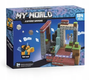 KLOCKI MAGNETYCZNE PIKSELE BLOCZKI SZEŚCIANY MOCNE 184 el - Klocki - miniaturka - grafika 1