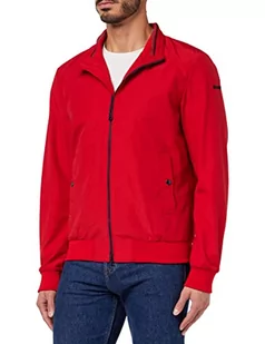 Geox Męska kurtka M Vincit Jacket, True RED, 48, czerwony (True Red), 48 - Kurtki męskie - miniaturka - grafika 1