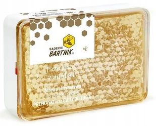 Naturalny Plaster Miodu 400 gram Bartnik Sądecki higiena zębów jamy ustnej - Miód - miniaturka - grafika 1