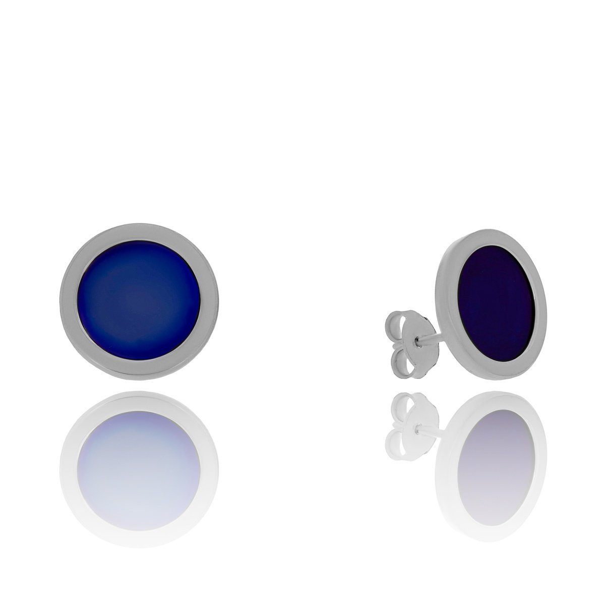 Srebrne kolczyki kółeczka z tytanem sztyfty pr. 925