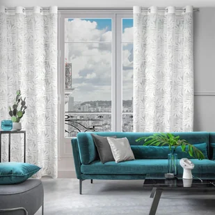 Zasłona 140 x 250 Dekoracyjna Nataly Biały - Zasłony - miniaturka - grafika 9